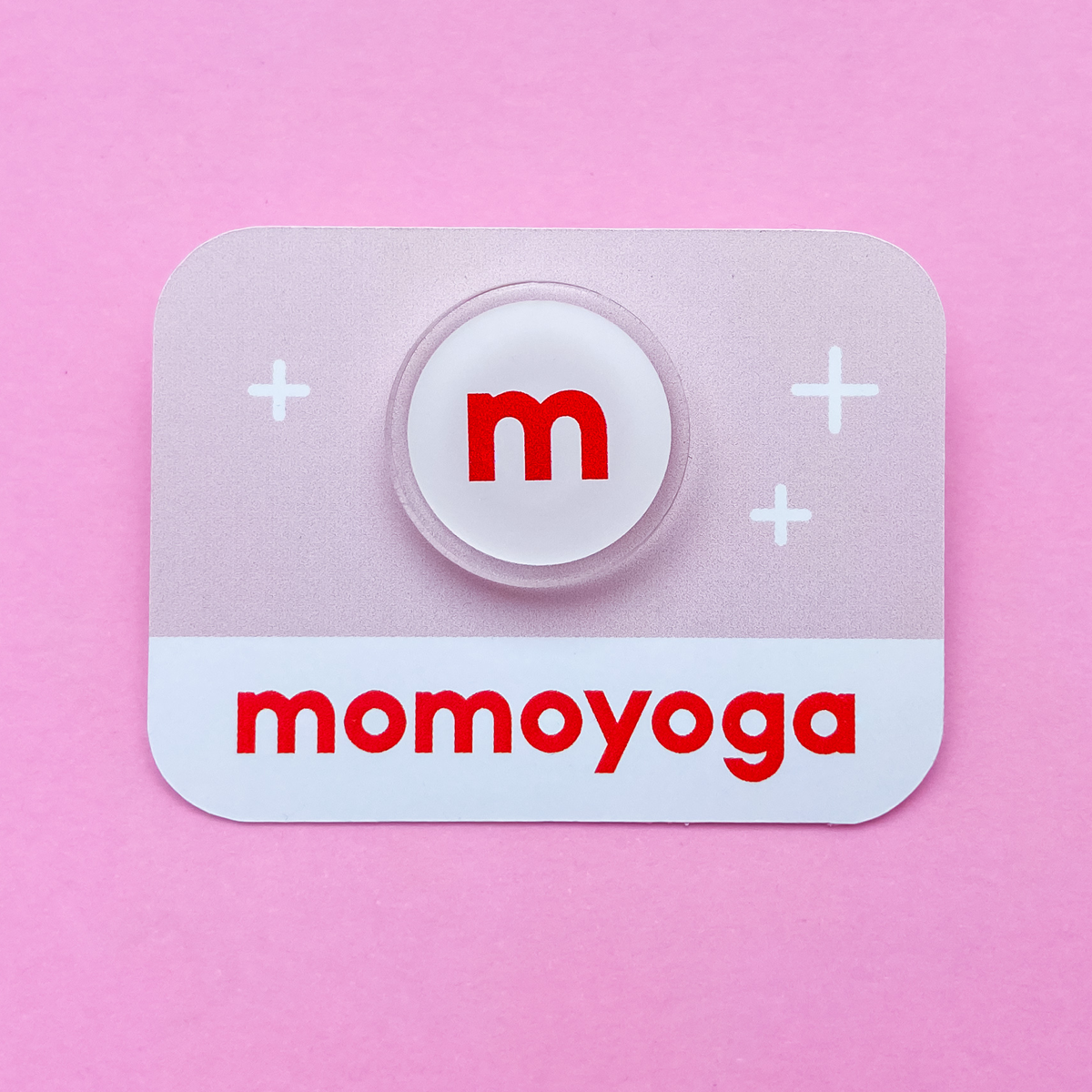 Momoyoga logo pin