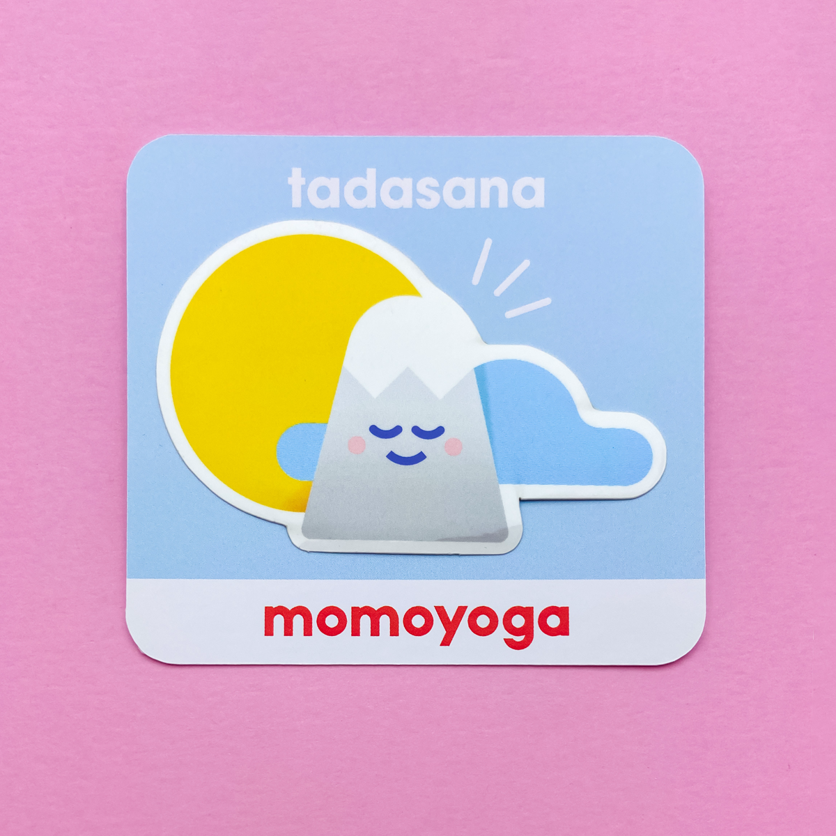Mountain pose sticker